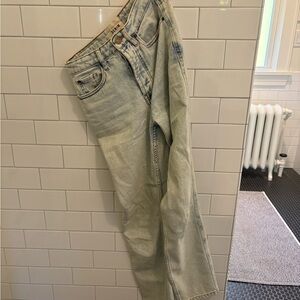 Sezane Women's Light Blue Straight Leg Jeans